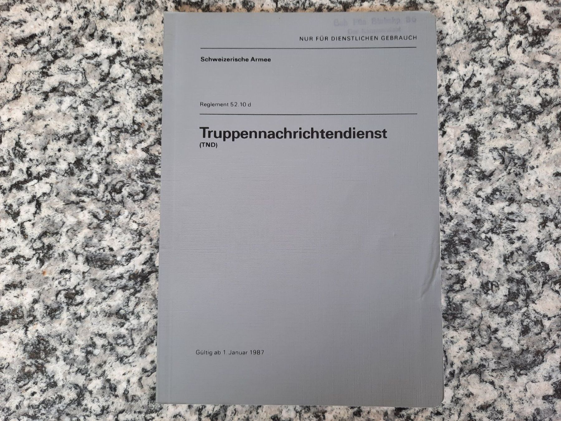 Bücher: Truppennachrichtendienst – Gebraucht aus Ruswil von Sammlergeist