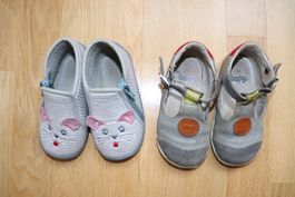 Sandalen + Hausschuhe Mädchen Gr. 22
