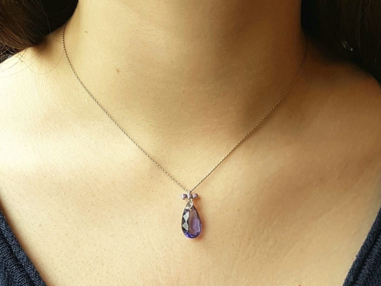Swarovski Catenine: Collier SWAROVSKI en argent 925 – Nuovo e nell'imballaggio originale da Veyrier venduto da Leilazizou 1
