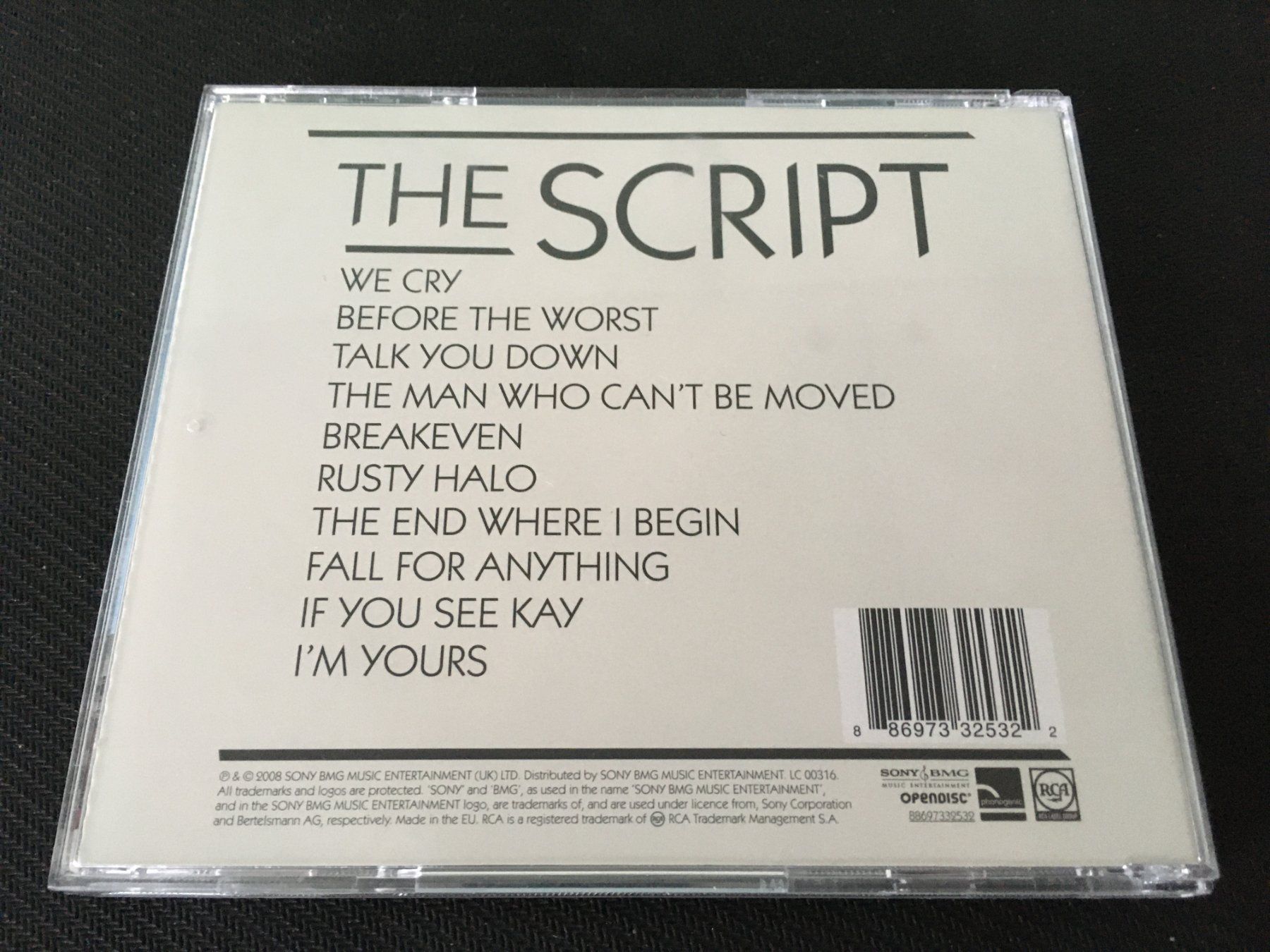 CDs: The Script - The Script -CD- – Gebraucht aus St.Gallen von MedienJoe 2