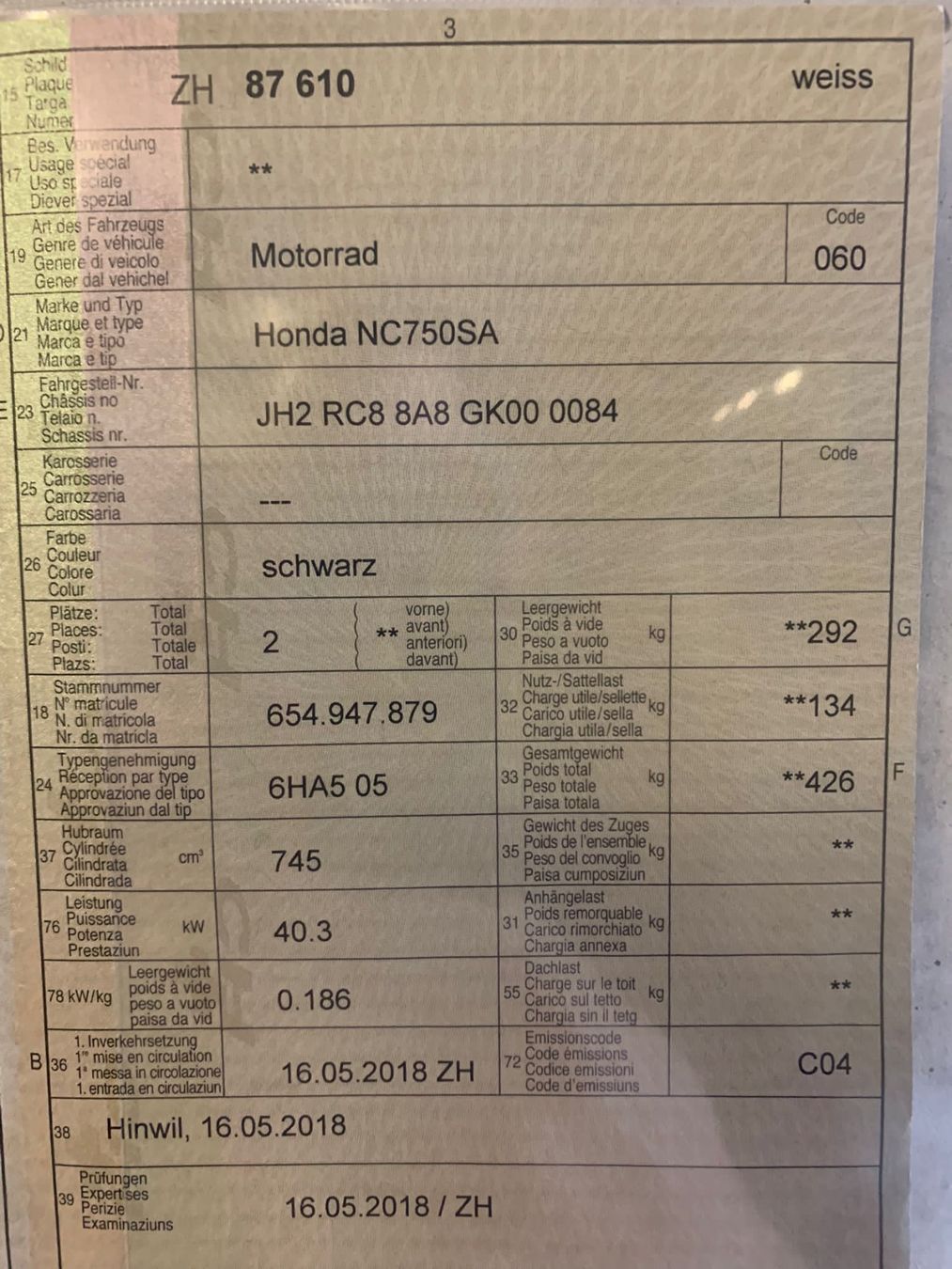 Honda Strada: Honda NC750S – Usato da Seuzach venduto da yoh_5yqm 6
