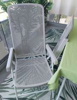Lot 4 chaises balcon/jardin beige pliables
