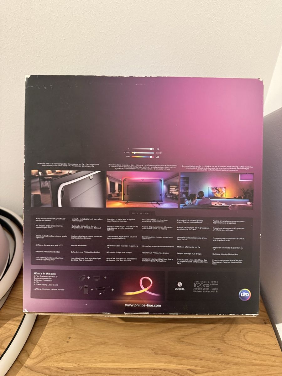 Philips Lampen: Philips Hue Play Gradient TV Lightstrip 75" – Gebraucht aus Gerlafingen von jan_dlt9 2