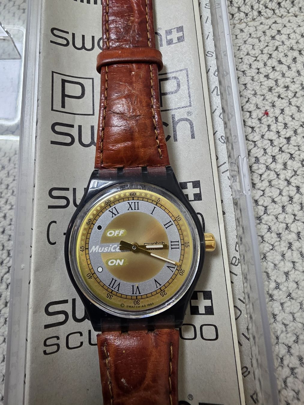 Swatch Uhren: Originale Swatch Musicall von 1993: "Sax" – Gebraucht aus Basel von Nora2020