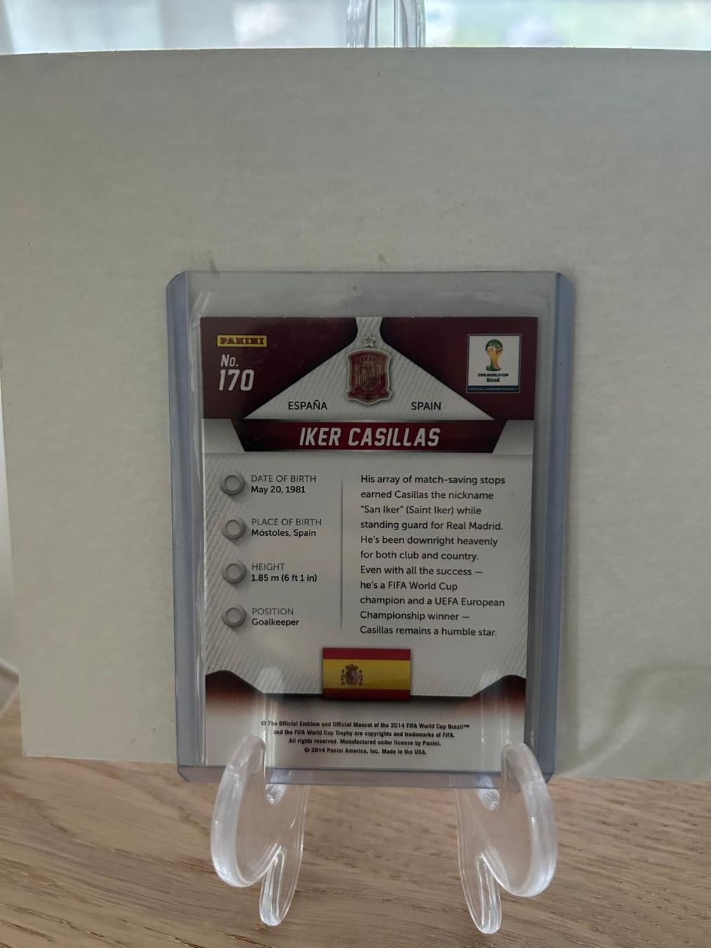 Panini Carte collezionabili: Iker Casillas Panini Prizm World Cup 2014 Base – Nuovo (secondo la descrizione) da Au ZH venduto da CardsWithMax 1