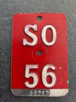 Velonummer SO 56 plaque Velo