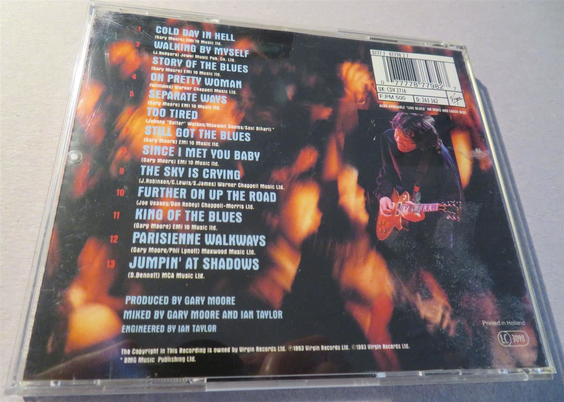 CD: CD GARY MOORE - BLUES ALIVE – Usato da Oberriet SG venduto da Manick 1