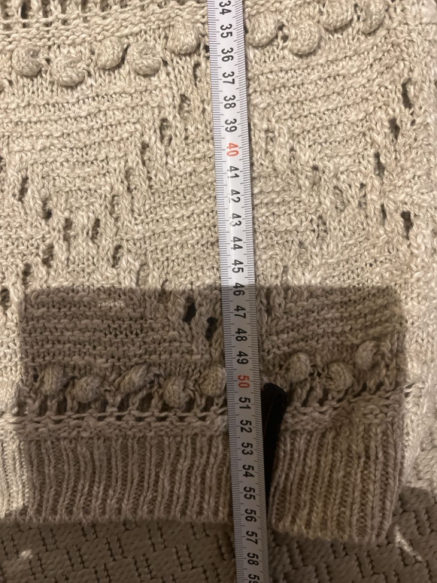 Mango Top: Mango Stricktop beige ärmellos, S – Usato da Solothurn venduto da Bobesch08 6