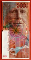 **2000 Franken UBS Genf Testnote Schweiz Banknote in UNZ **