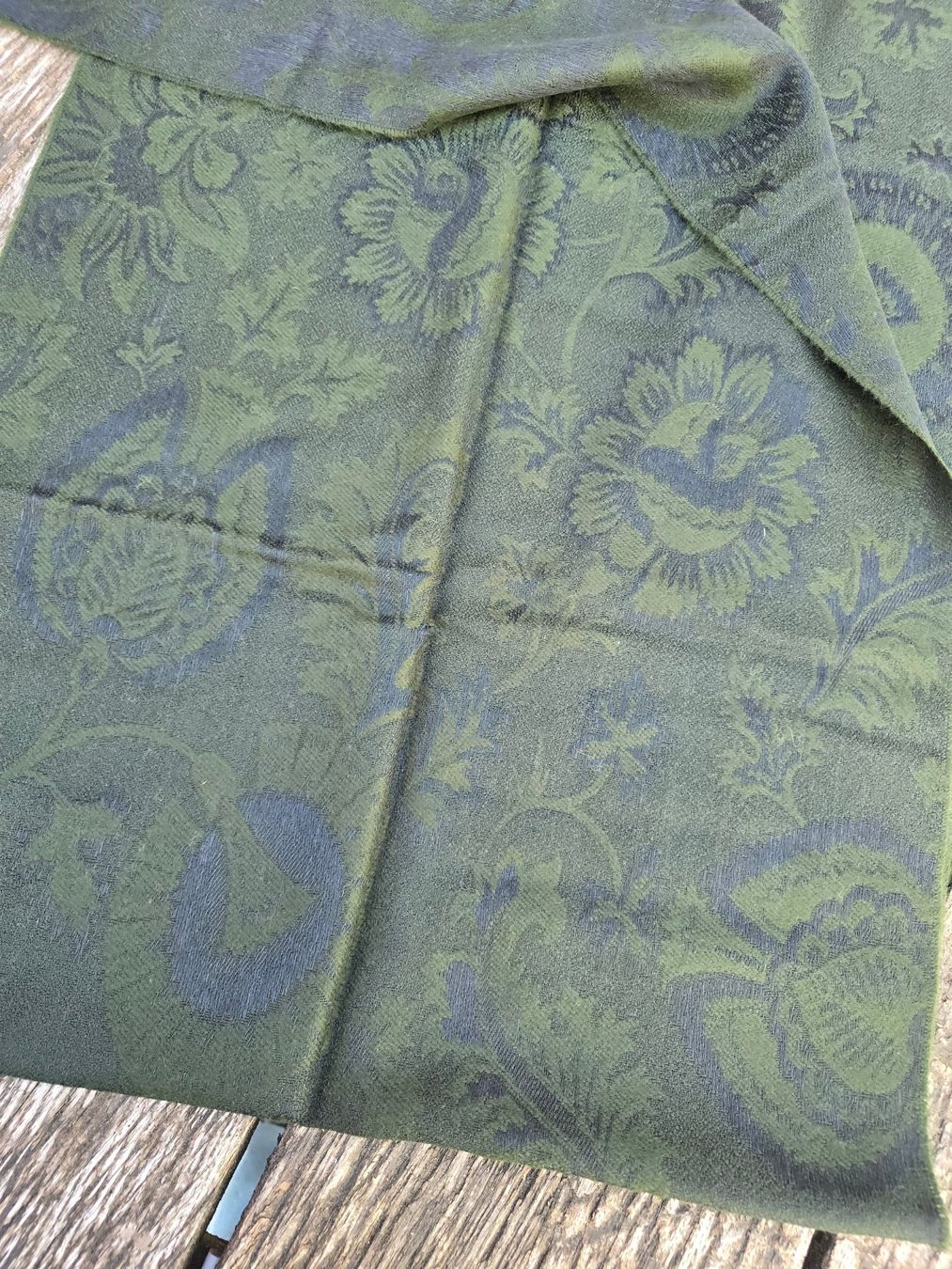 Foulard & Sciarpe: Kleidung: Schal olive, Paisleymuster – Nuovo (secondo la descrizione) da Romanshorn venduto da Rachacha 3