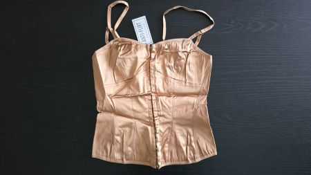 ​🏷️ Anti-Flirt Paris Corsagen-Top (2) Champagner / Gold