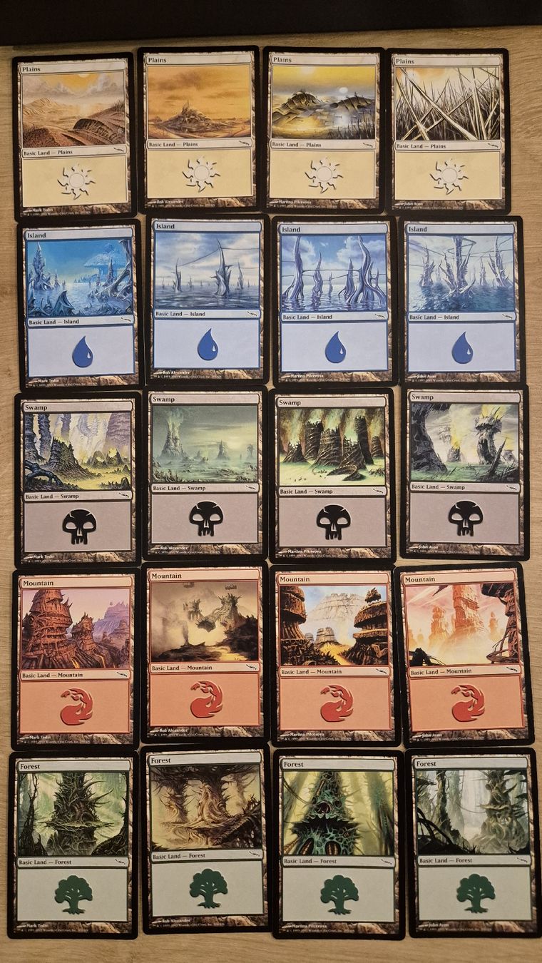 Magic The Gathering Carte collezionabili: Mirrodin - Alle Basic Manas (EN) - MTG Magic The Gathering – Usato da Küsnacht ZH venduto da Canada-2012