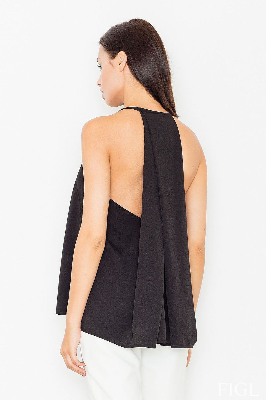 Chemisiers: Elegante Bluse schwarz mit raffiniertem Rücken – Neuf avec emballage d'origine à Romanshorn par Amorubi 1