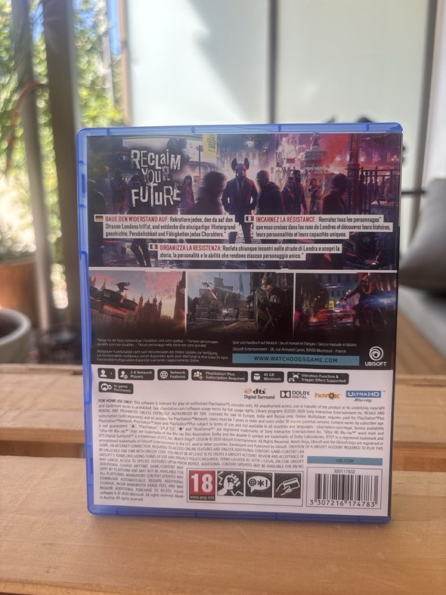 Jeux: Watch Dogs: Legion (PS5) – D'occasion à Rorschach par Mazzriki 1