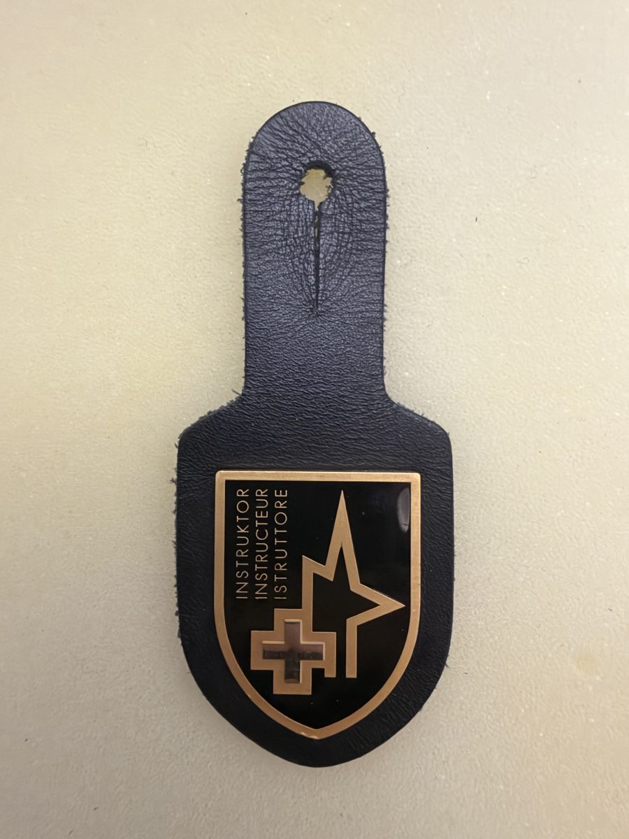 Schweizer Armee Uniformi: Brustanhänger - INSTRUKTOR – Nuovo (secondo la descrizione) da Pregassona venduto da Sangiovese100