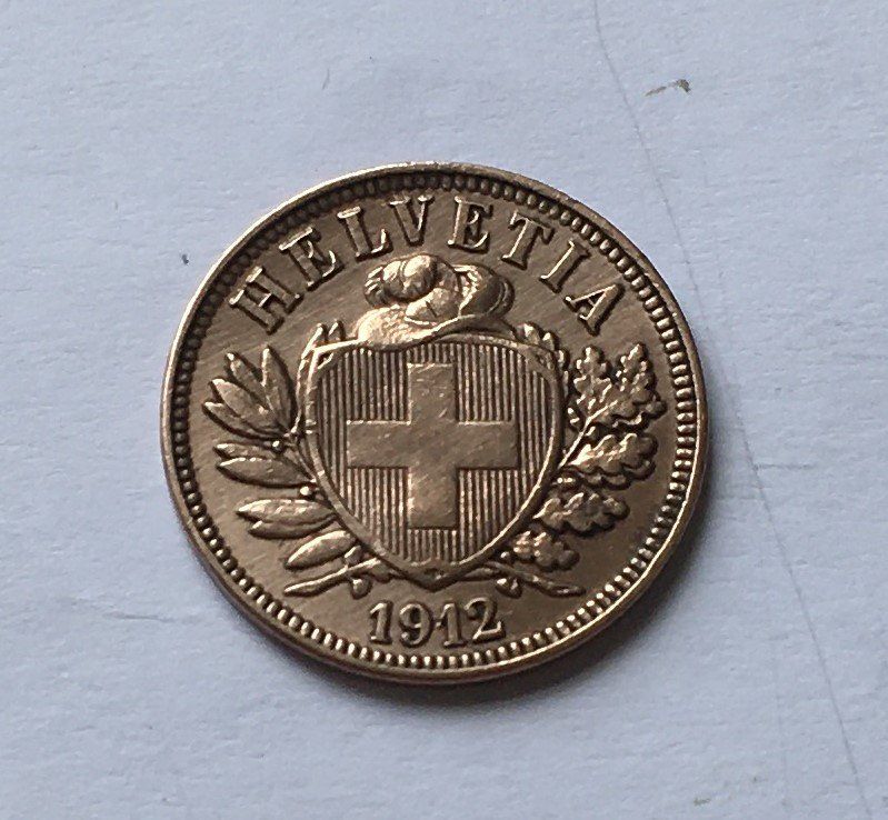 Tutti le monete: 1912 2 Rappen unz – Nuovo (secondo la descrizione) da Kirchberg SG venduto da Zenhad69