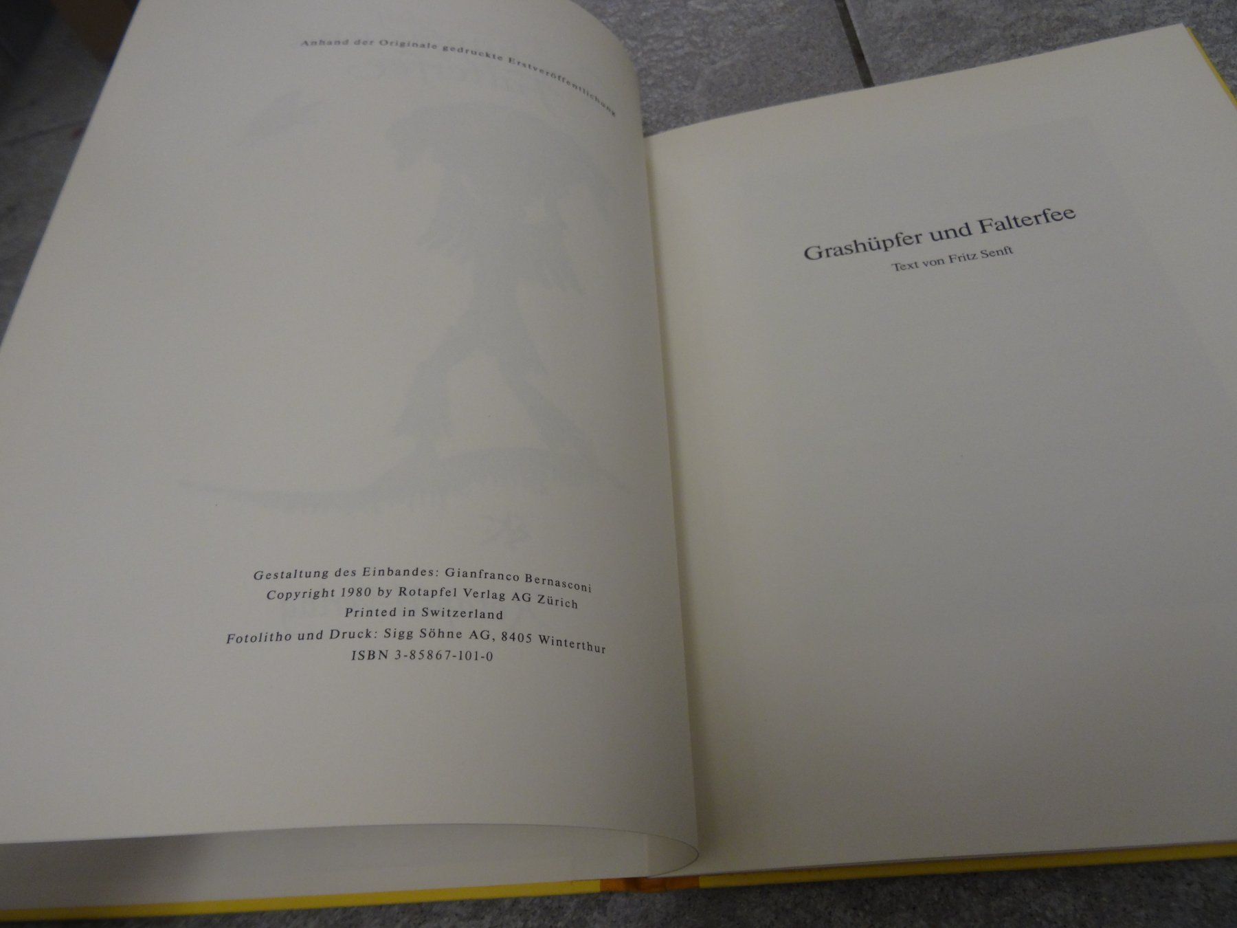 Bücher: Ernst Kreidolf: Grashüpfer und Falterfee – Gebraucht aus Olten von pechsisa1 2