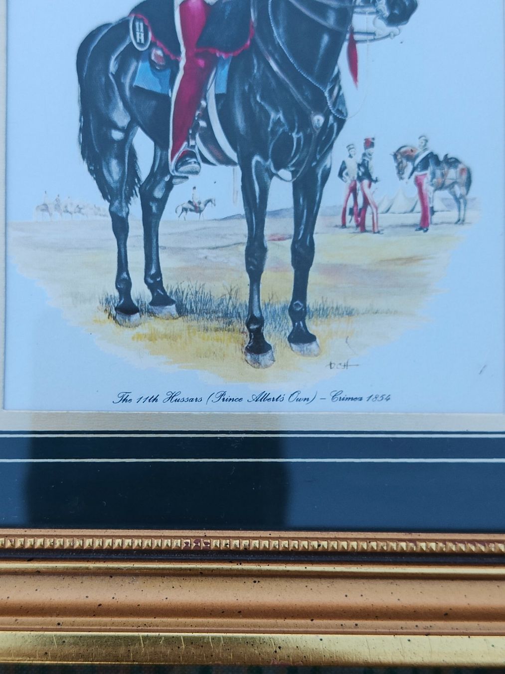 Poster & Bilder: schönes altes Bild von einem Husaren 1854 – Gebraucht aus Bauma von SwissMilitaria 2