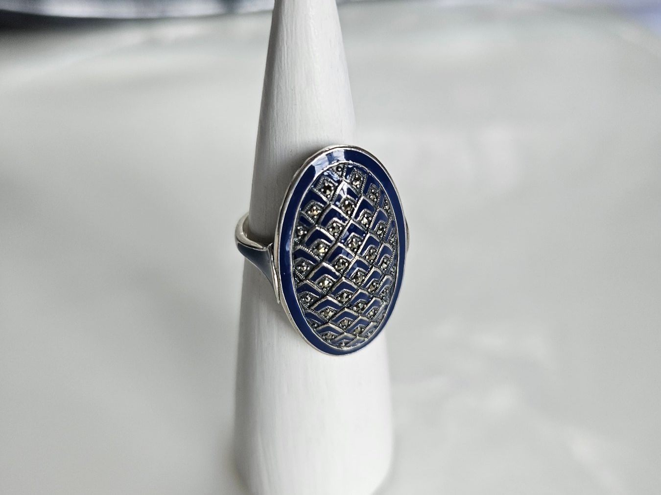 Anelli: Ring aus Silber emailliert Grösse 54 – Nuovo (secondo la descrizione) da Winterthur venduto da ste_tcx5