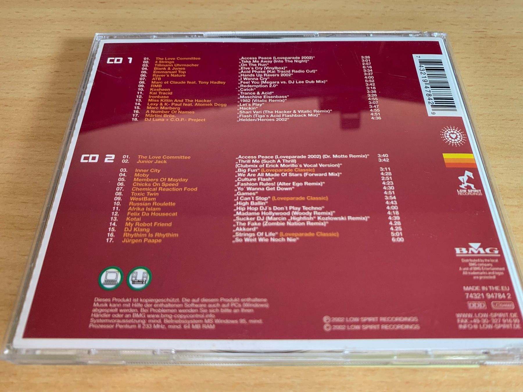 CD: Access Peace - The Loveparade Compilation 2002 - 2 CD – Usato da Rikon im Tösstal venduto da Alpenmutz 1