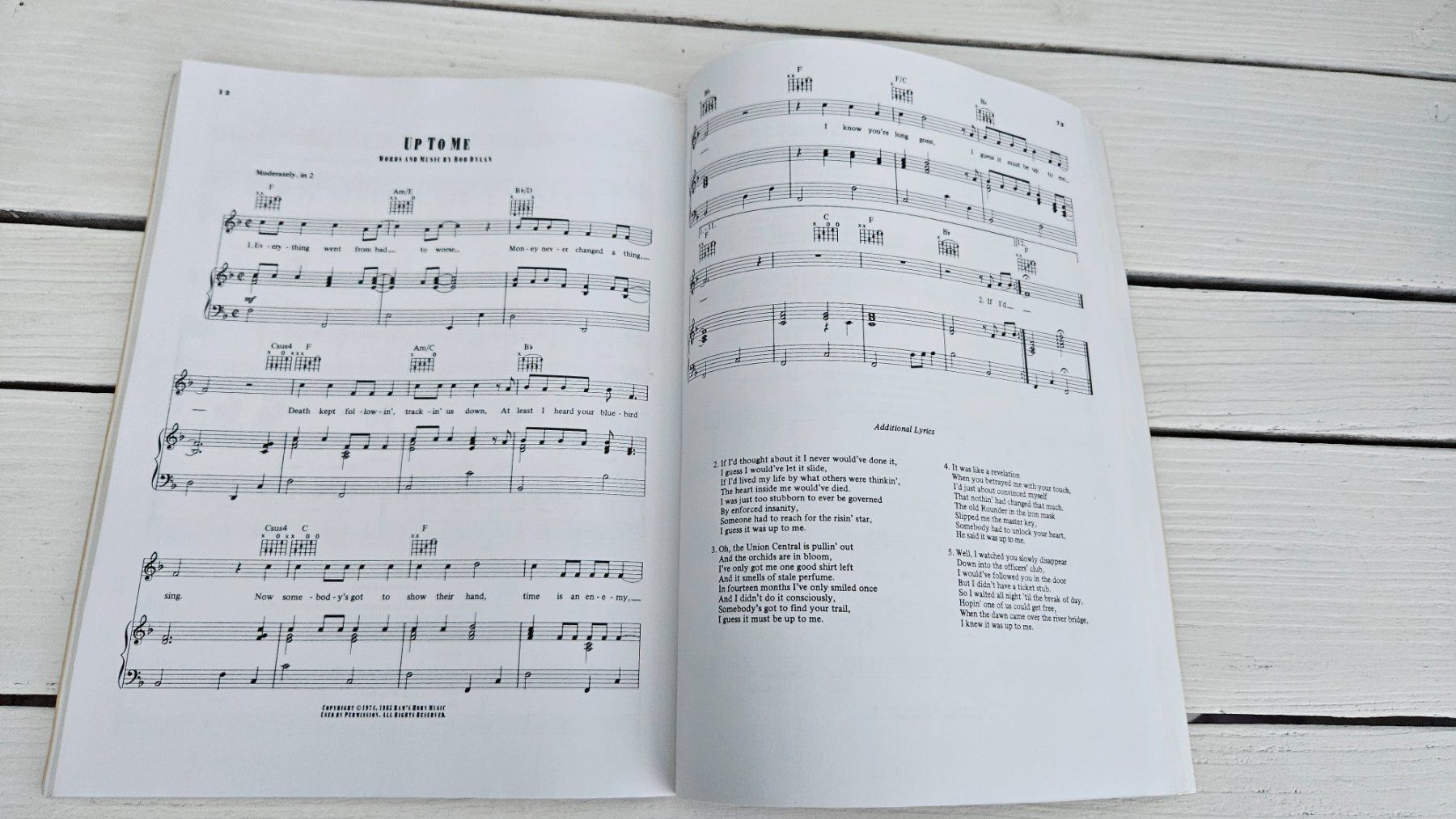 Libri: Die Bob Dylan Kollektion Musiknoten – Usato da Untervaz venduto da FullFlap777 2