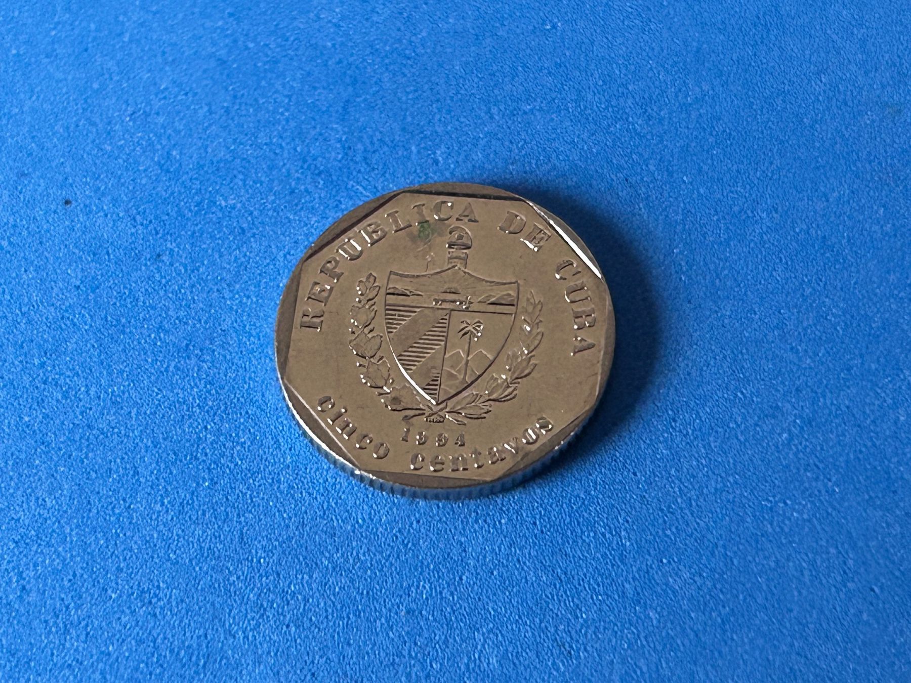 Tutti le monete: Cuba - 5 Centavos 1994 – Usato da Corcelles NE venduto da AJKader 3