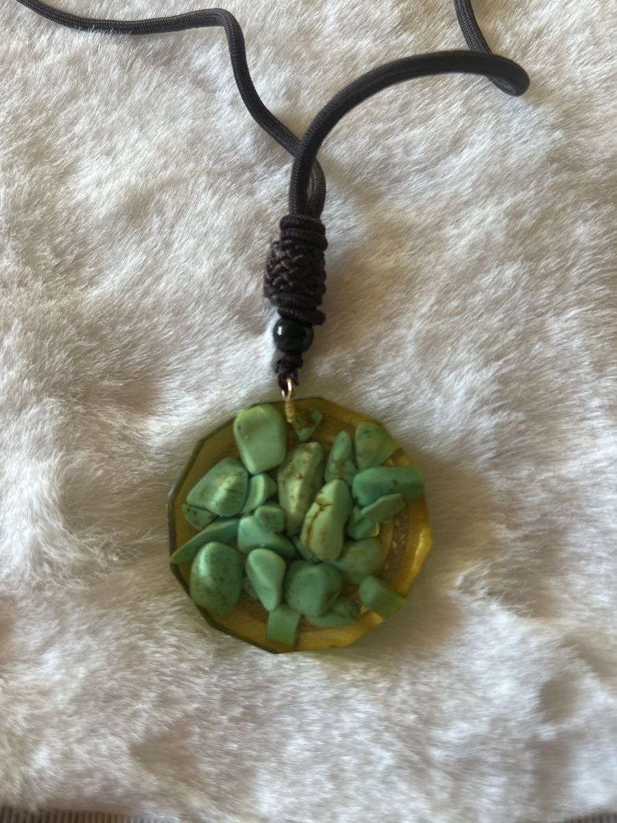 Colliers: Lebensbaum Kette mit Türkissteinchen, Modeschmuck  – Neuf (Voir description) à Hohenrain par mys_w9nk 2