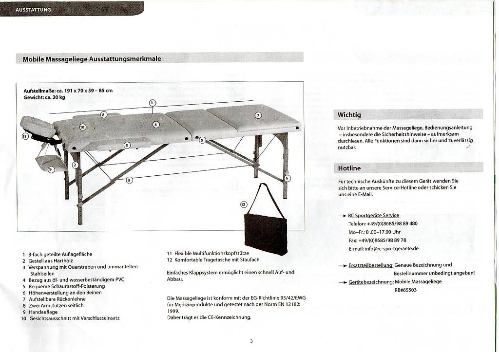Liegen & Liegestühle: Massageliege mobil – Gebraucht aus St.Gallen von nebede 1
