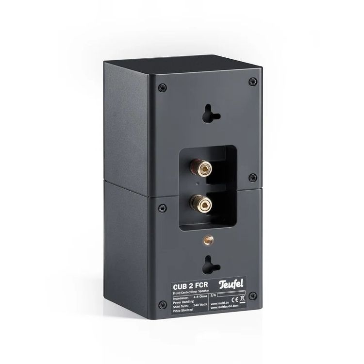 Teufel CUBYCON Système Audio Surround - Système Audio Home cinéma 5.1 avec Caisson de Basses, Micro-Enceintes en Aluminium à 2 Voies, Haute intelligibilité de la Parole, Bass Reflex - Noir