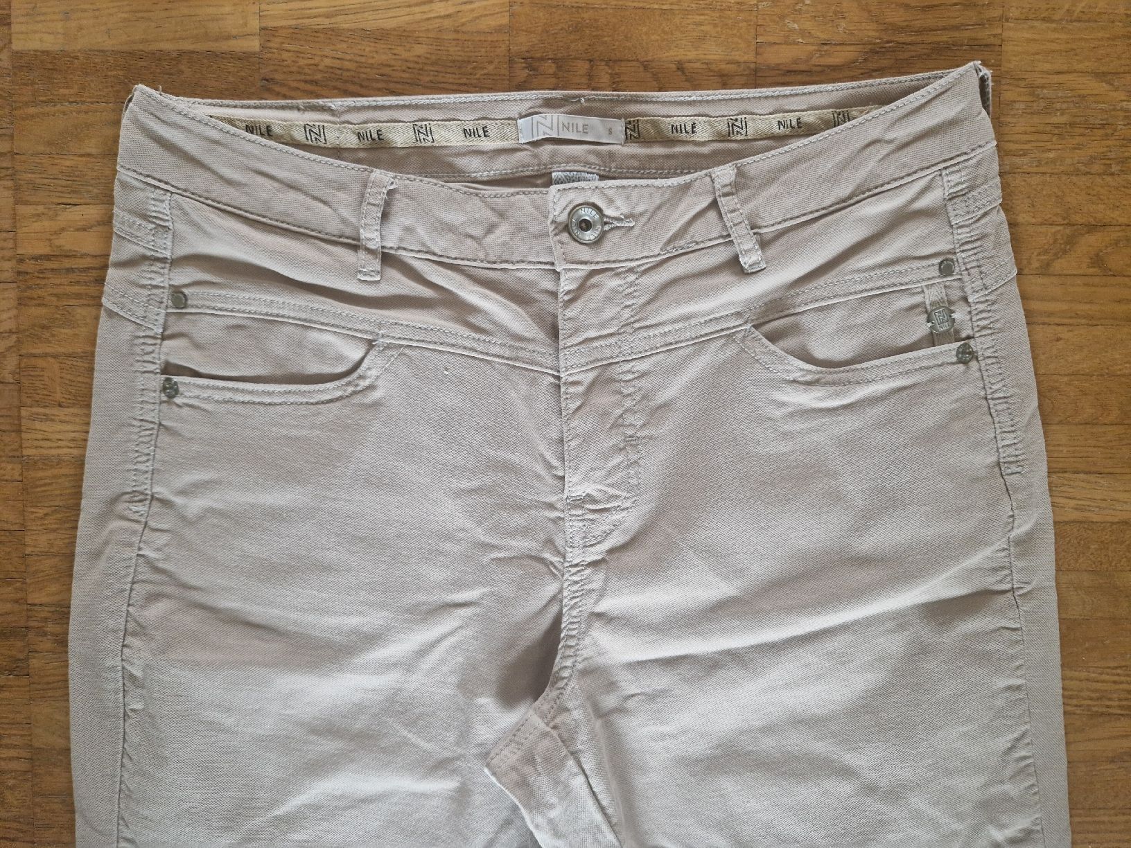 Nile Hosen: Nile Organic Baumwolle Hose Beige Gr. S – Gebraucht aus Kloten von somsing 1