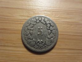 Schweiz 5 Rappen 1882