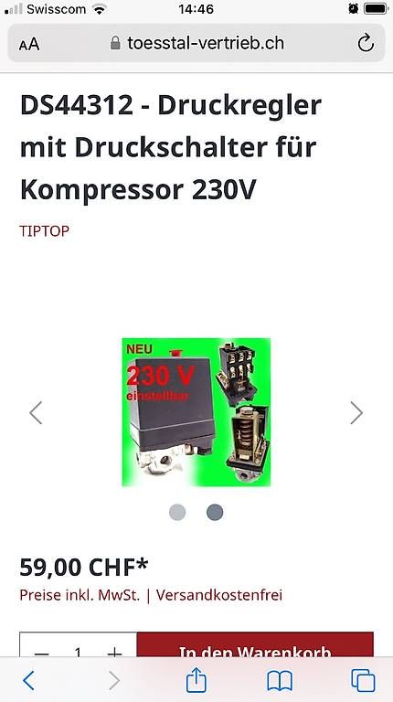 Compressori: Kompressor 220V, 2 Zylinder, 24 Lt. – Usato da Uzwil venduto da Jimmy1971 4