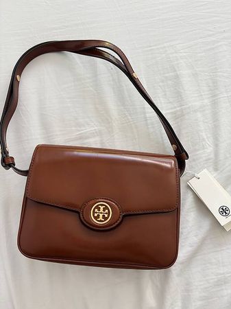 Tory Burch Robinson Spazzolato Convertible Shoulder Bag