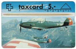 Taxcard 204L01850 Militär-Flugzeug Messerschmitt ungebraucht