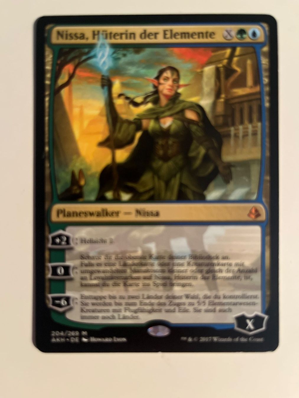 Magic The Gathering Carte collezionabili: 1 x Nissa, Hüterin der Elemente - Magic: The Gathering - MtG – Usato da Kriens venduto da Shadi1980