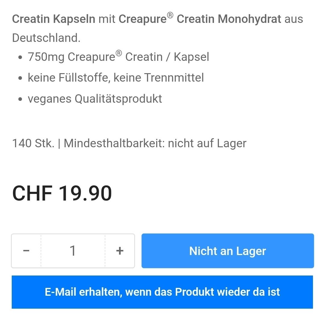 Lee-Sport Cibi & Specialità: 3x Creapure® Creatin Monohydrat | NEU – Nuovo e nell'imballaggio originale da Gerlafingen venduto da SiM_sch 4