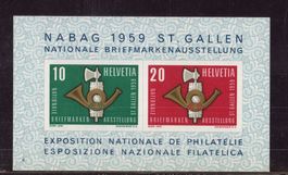 1959_W38 NABAG St.GALLEN Sonderblock postfrisch
