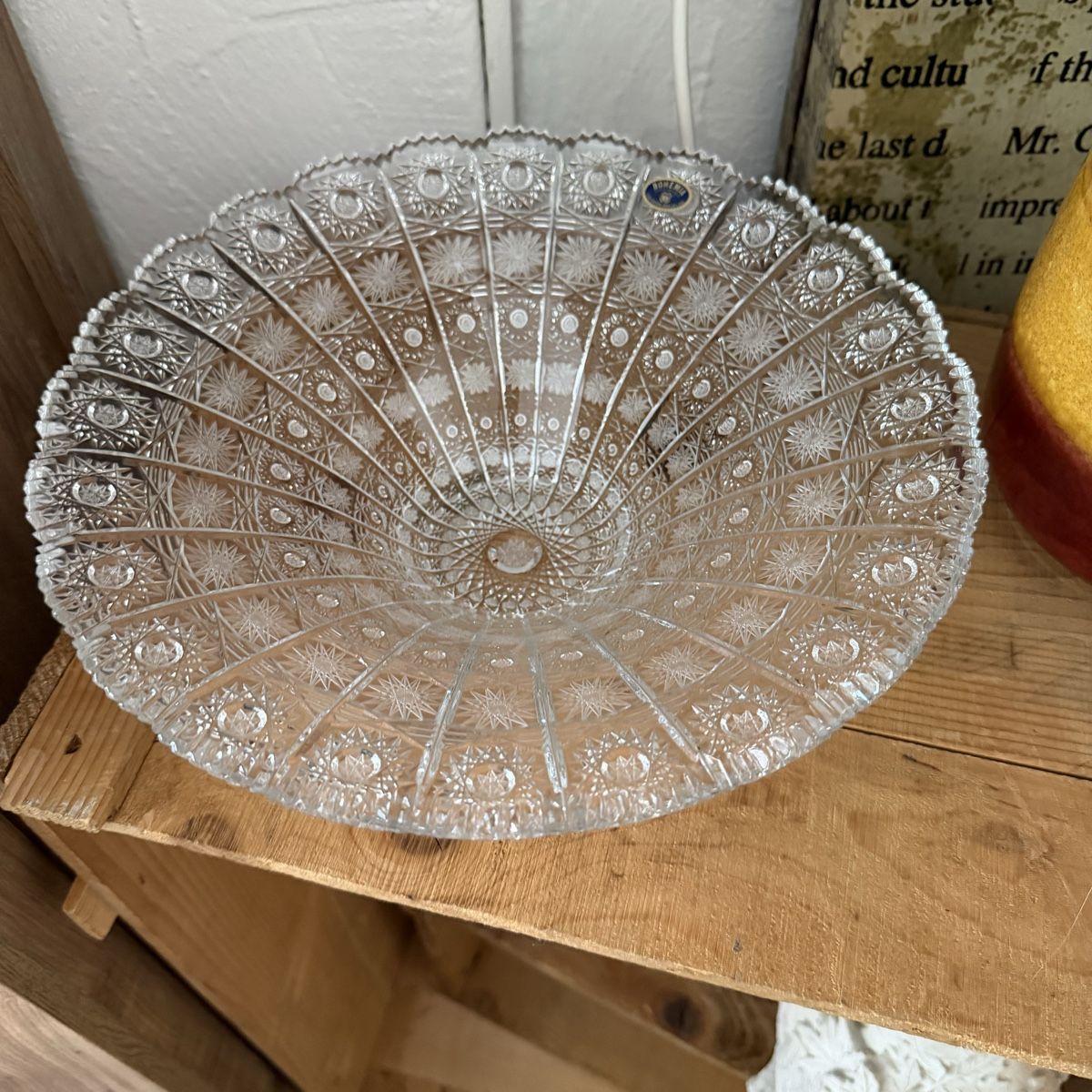 Ciotole: Glaschschale Bohemia, 36 cm Durchmesser – Usato da Dottikon venduto da Nasa71