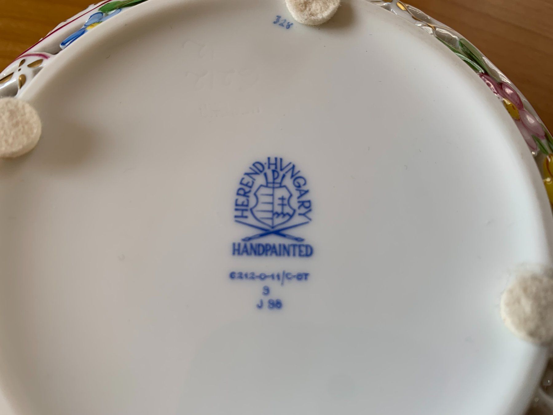 Herend Ciotole: Grosse Bonboniere Herend - Nummeriert und Handpainted – Usato da Zürich venduto da ZHtobi 1