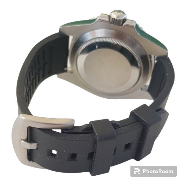 Bracelets: Rubber Strap Kautschuk Armband 22 mm schwarz 8583 – Neuf avec emballage d'origine à Leipzig par rheingold_watches 6
