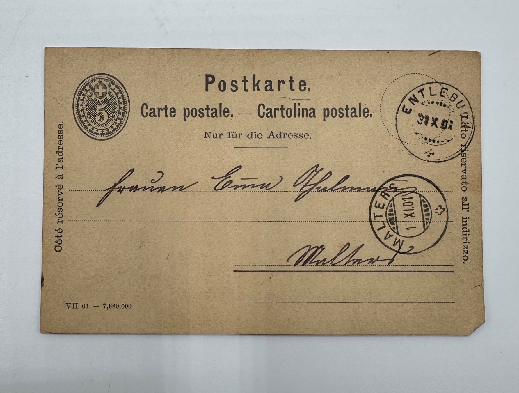 Buste & buste per spedizione: Alte Briefe und Postkarten, 4 Stück – Usato da Sachseln venduto da BONATI01 5