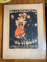 affiche provenant d'un cartable "Au Violon", 1895,