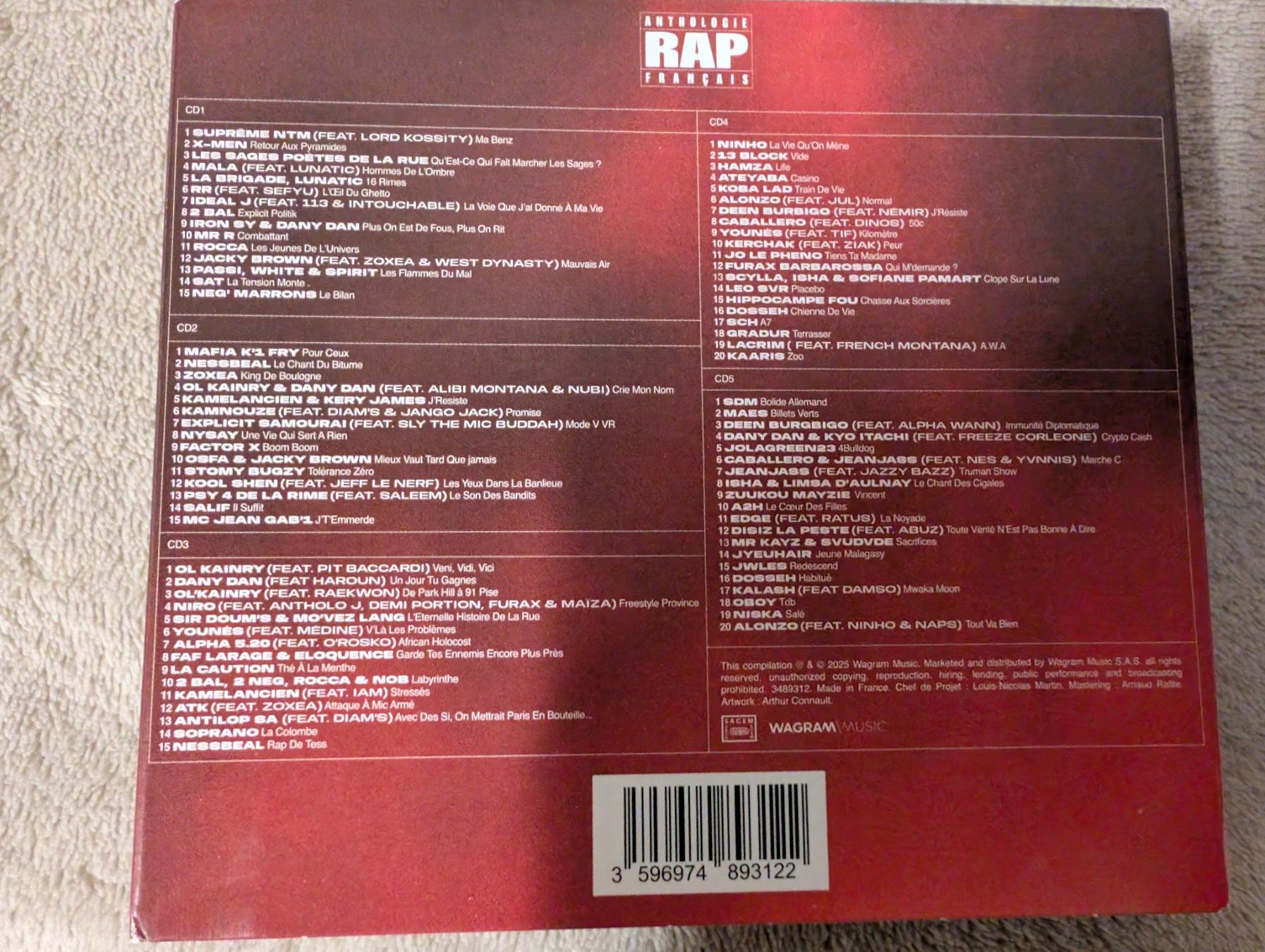 CD: Anthologie Rap Français – Usato da Neuenhof venduto da mlw_w98j 1