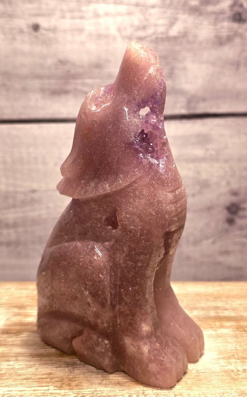 Minerali & Pietre curative: Hochwertiger Pinker Amethyst Wolf 510g – Nuovo e nell'imballaggio originale da Matzingen venduto da Shay_Crystalz