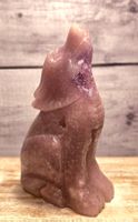 Hochwertiger Pinker Amethyst Wolf 510g