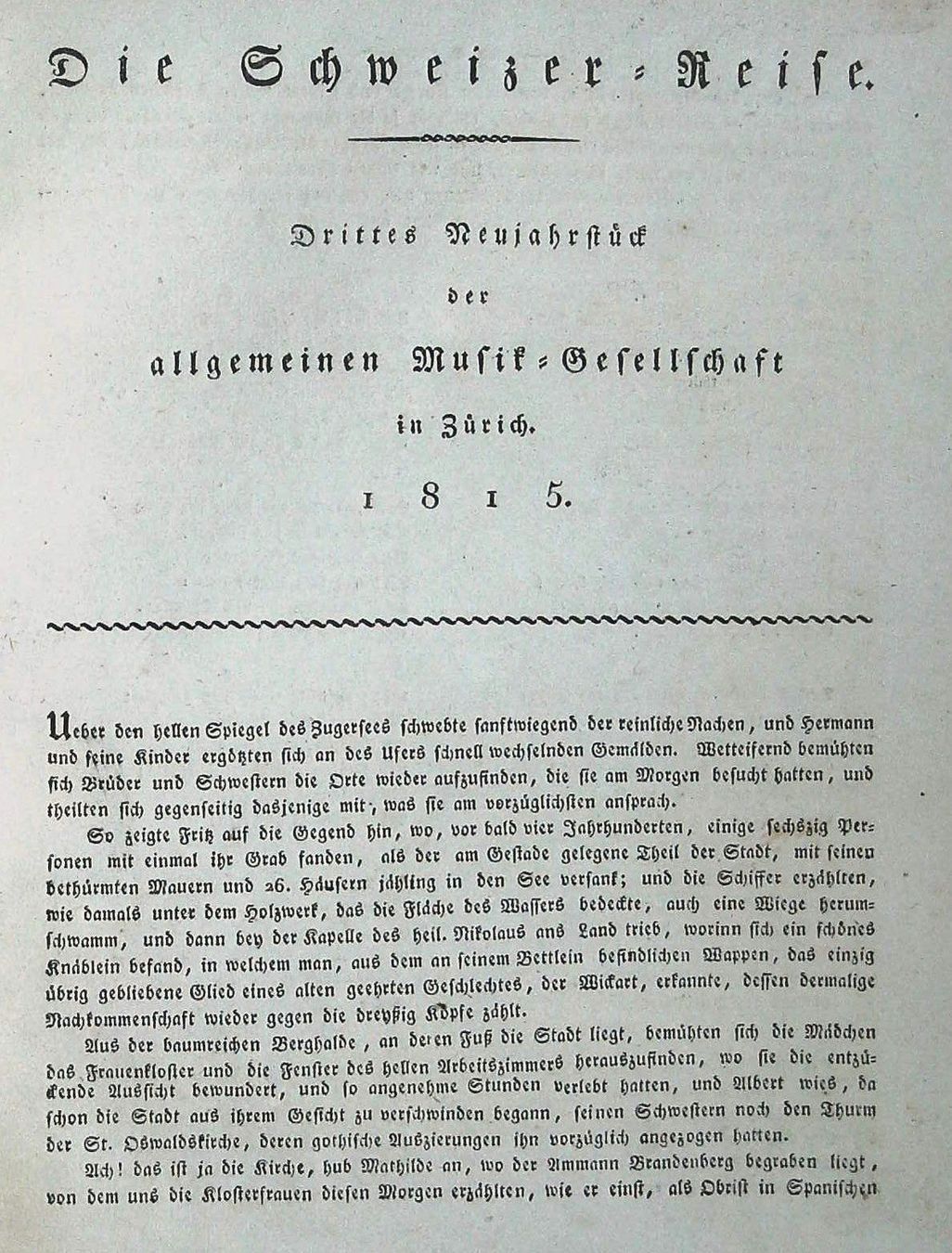 Gravures: Goldau Neujahrsblatt 1815 – D'occasion à Rafz par Helvet32 2