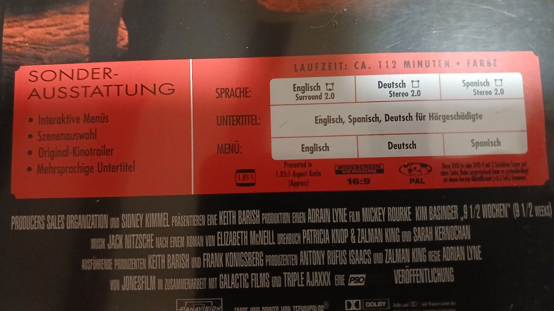 Tous les DVDs: DVD  (9 1/2 Wochen) – D'occasion à hinwil par tho_j6kz 6