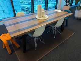 Esstisch Holz Metall industrial Landhausstil 200x100cm