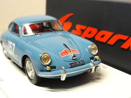 1:43 SPARK Porsche 356 B 1600S #157 Monte Carlo 1960