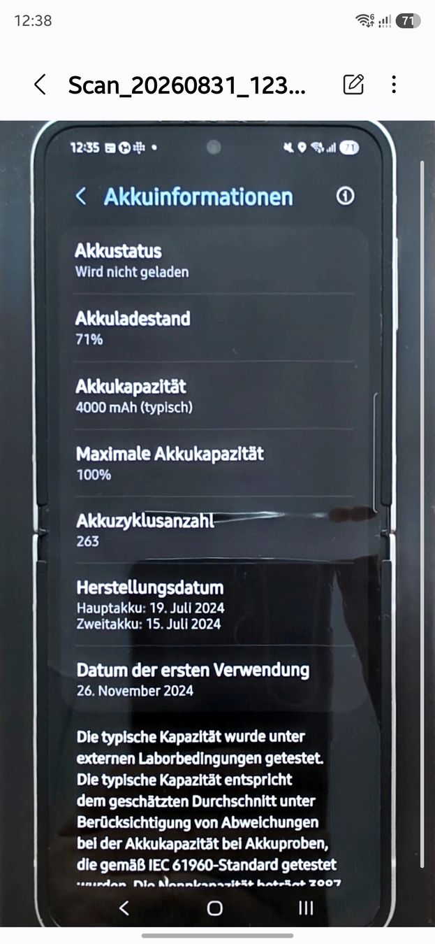 Samsung Handys / Smartphones: Galaxy Z Flip 6 – Gebraucht aus Buchrain von kble 5